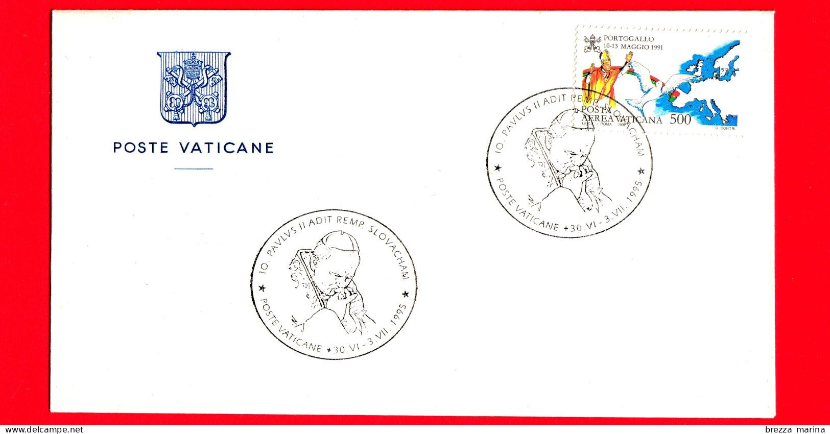 Nuovo - MNH - VATICANO - 1995 - Viaggio Di Giovanni Paolo II Nella Repubblica Slovacca - Cofanetto - Lettres & Documents