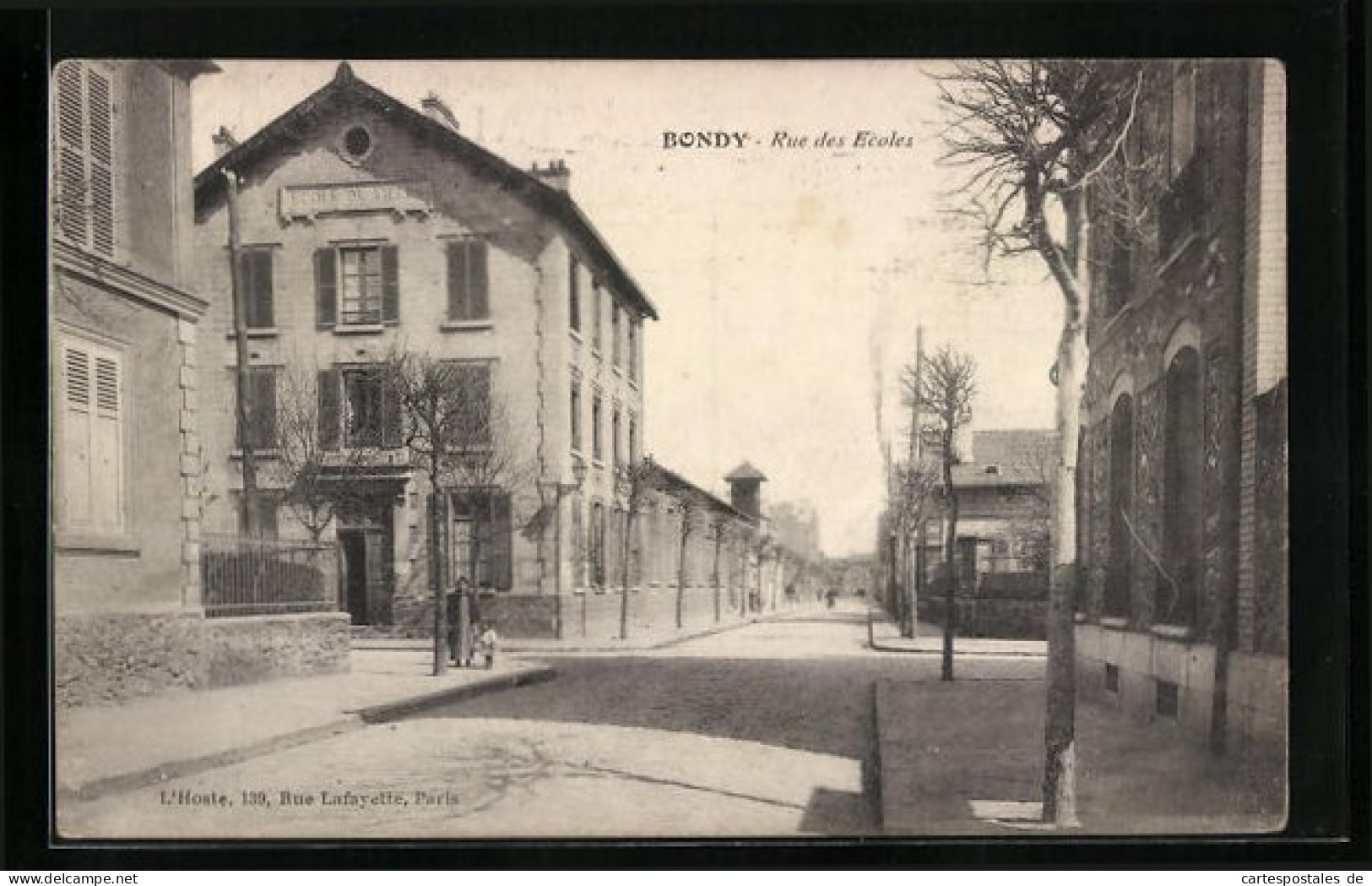 CPA Bondy, Rue Des Ecoles  - Bondy