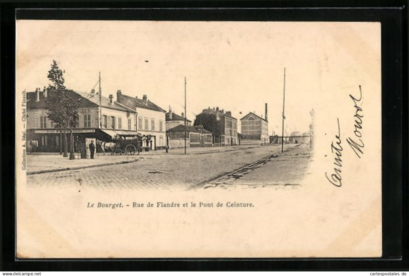 CPA Le Bourget, Rue De Flandre Et Le Pont De Ceinture  - Le Bourget