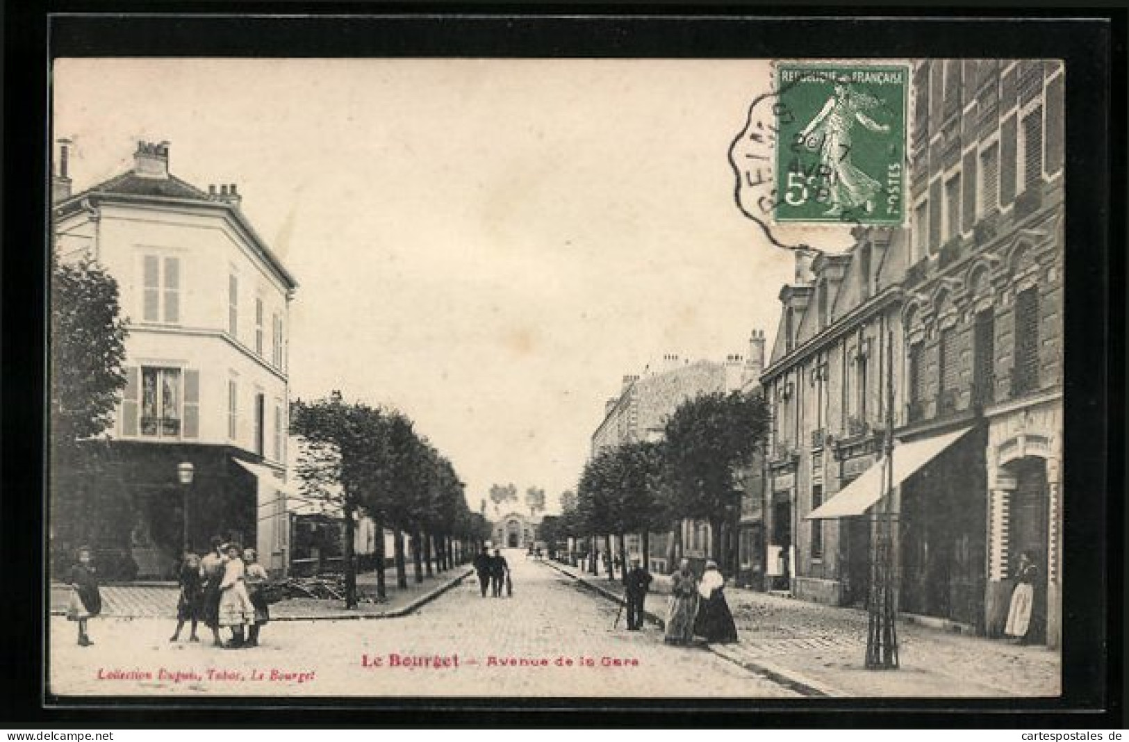 CPA Le Bourget, Avenue De La Gare  - Le Bourget