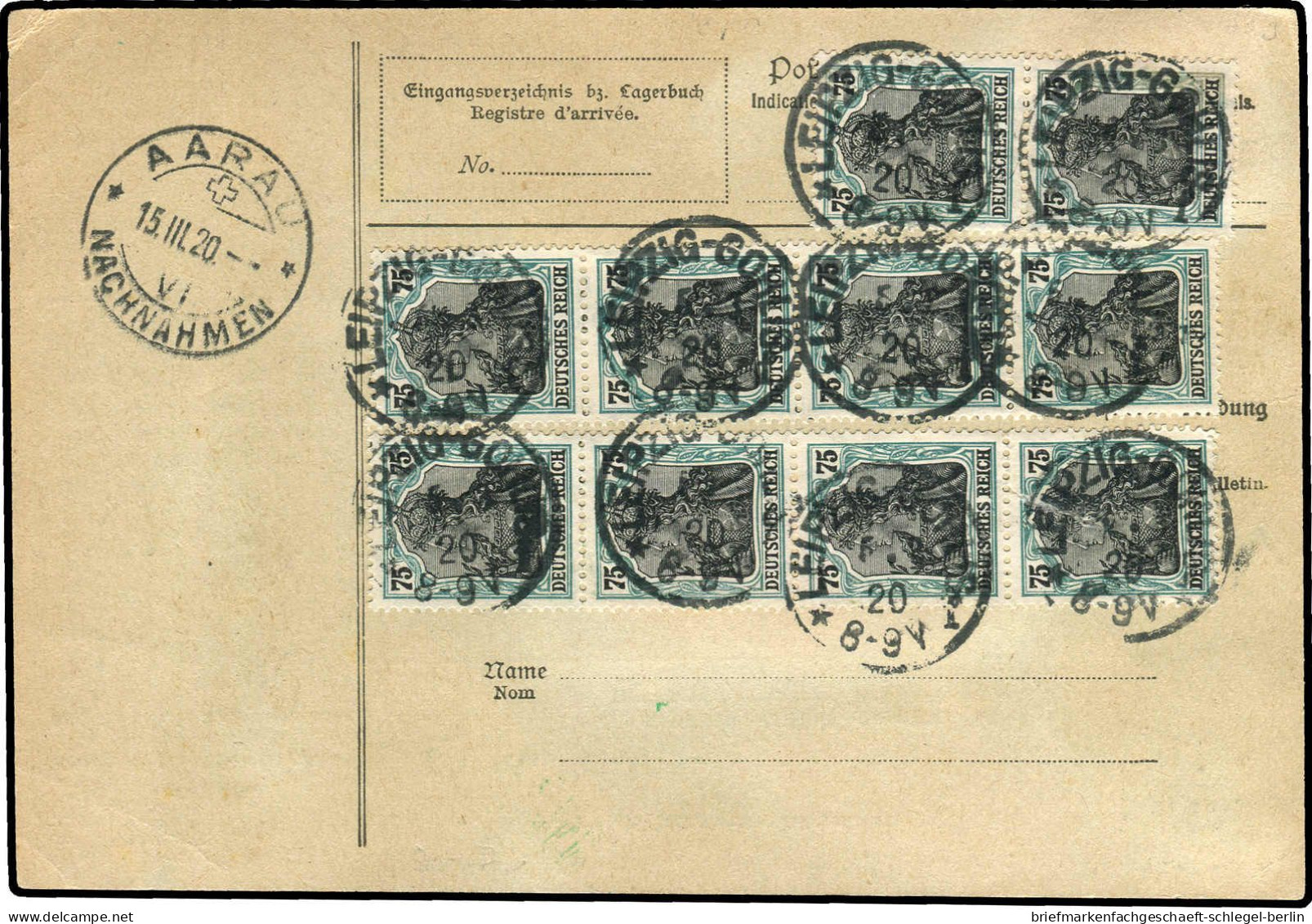 Deutsches Reich, 1918, 104 D (10) U.a, Brief - Sonstige & Ohne Zuordnung