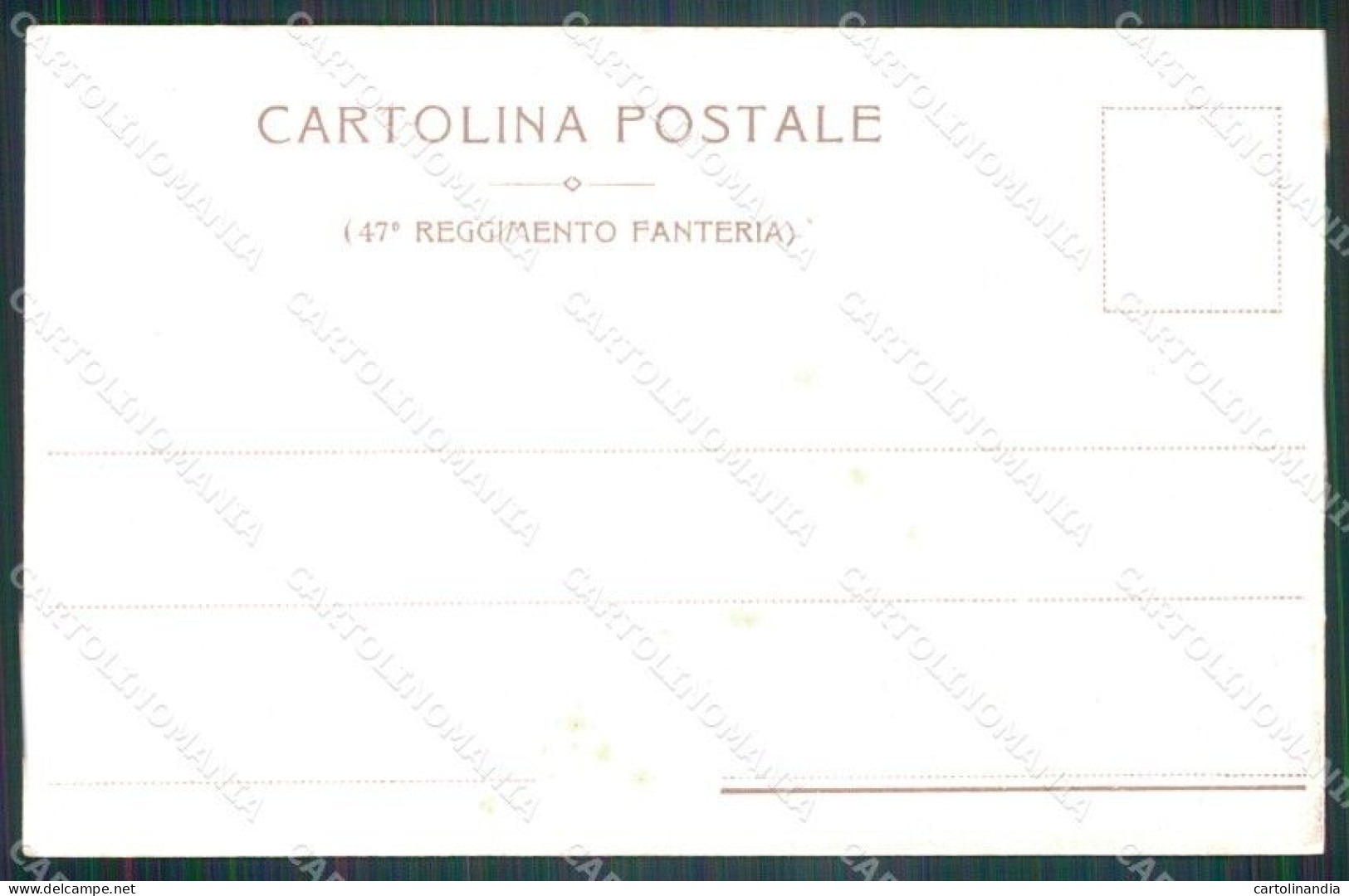 Militari Reggimentali 47º Reggimento Fanteria Cartolina XF4962 - Régiments