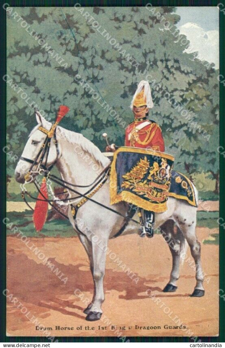 Military British Soldier Horse Dragoon Guards Postcard XF3453 - Autres & Non Classés