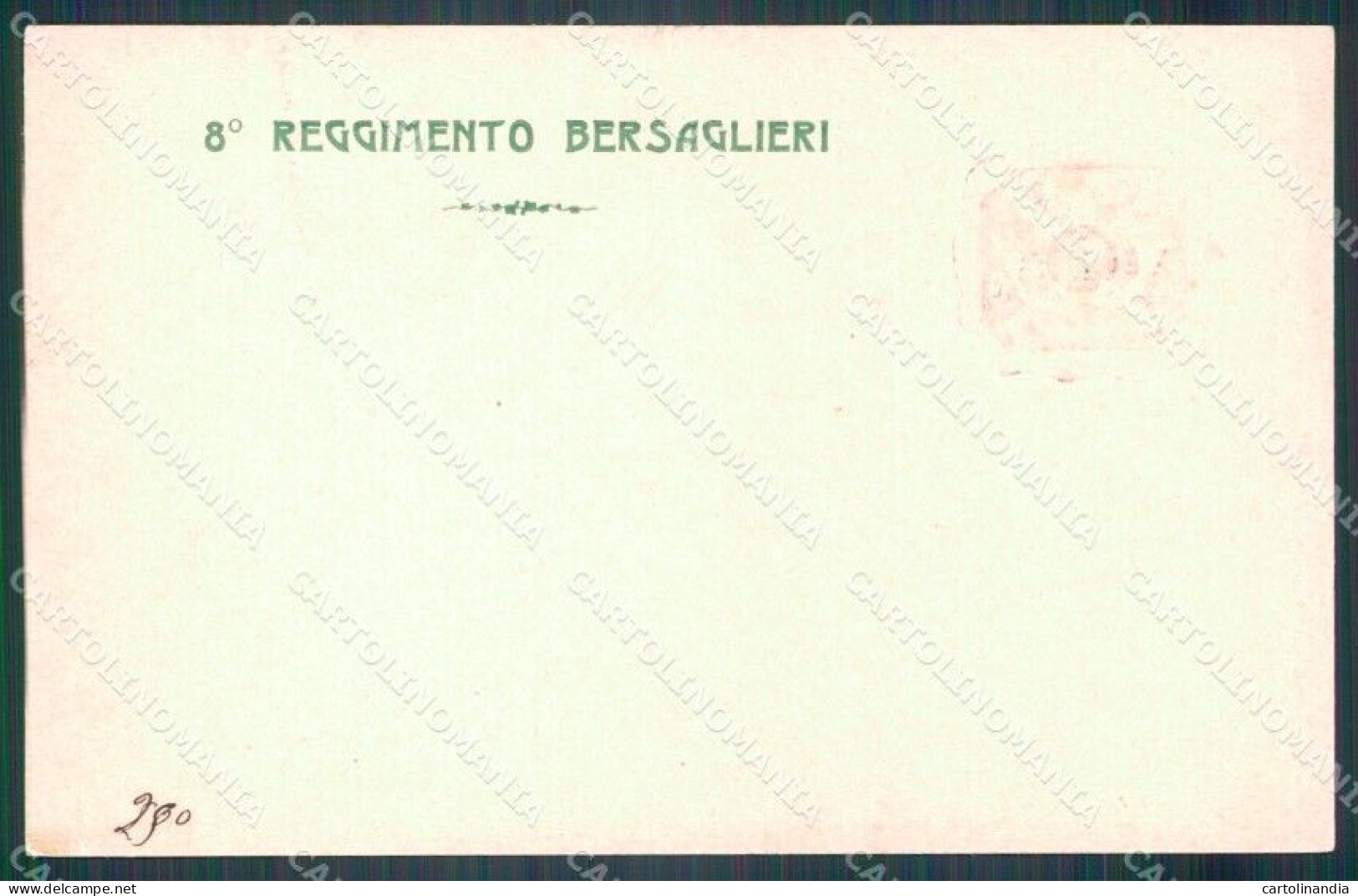 Militari VIII Reggimento Bersaglieri Cartolina XF1249 - Régiments