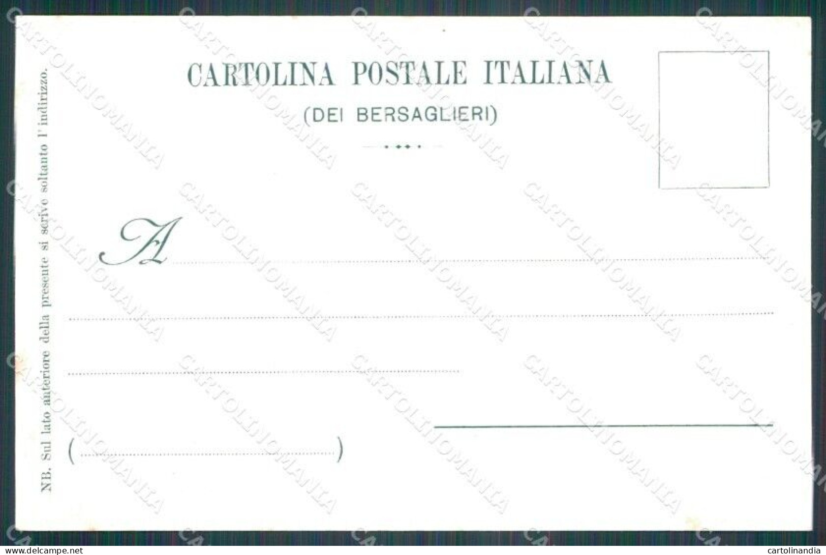 Militari V Reggimento Bersaglieri La Marmora Cartolina XF1075 - Régiments