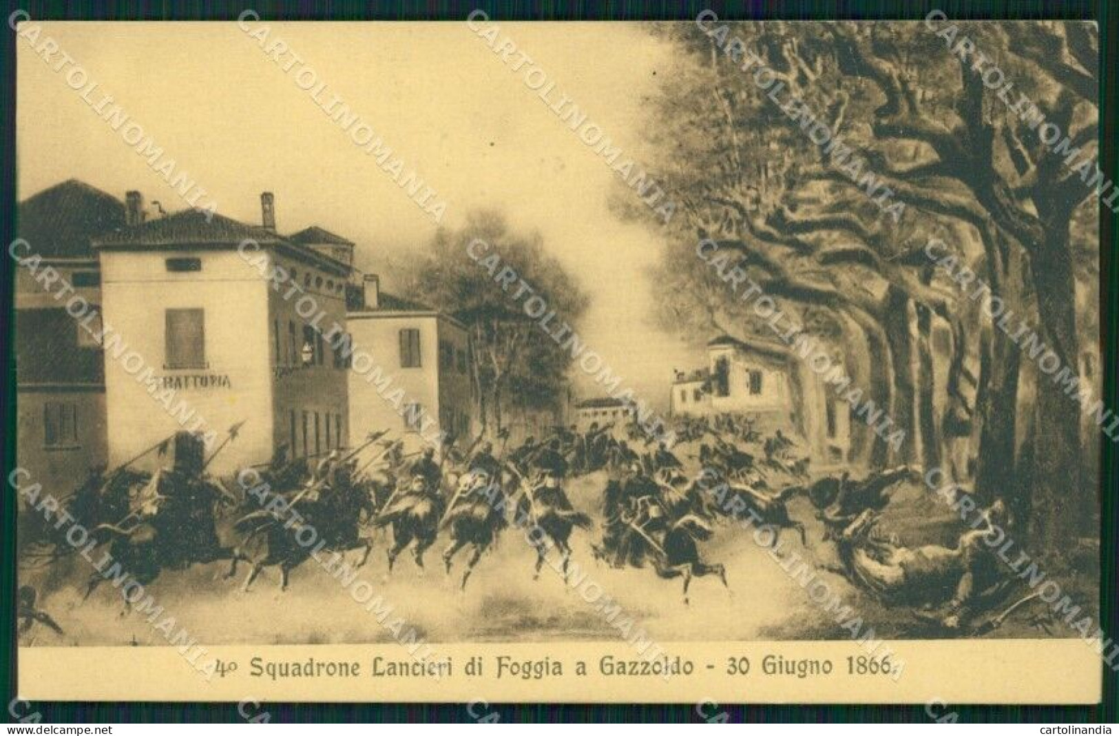 Militari XI Reggimento Cavalleggeri Di Foggia Gazoldo Cartolina XF2275 - Régiments