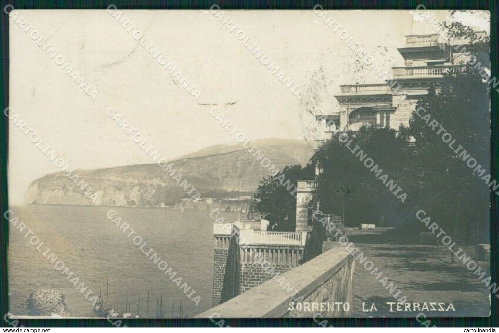 Napoli Sorrento PIEGA Foto Cartolina XB5155 - Napoli