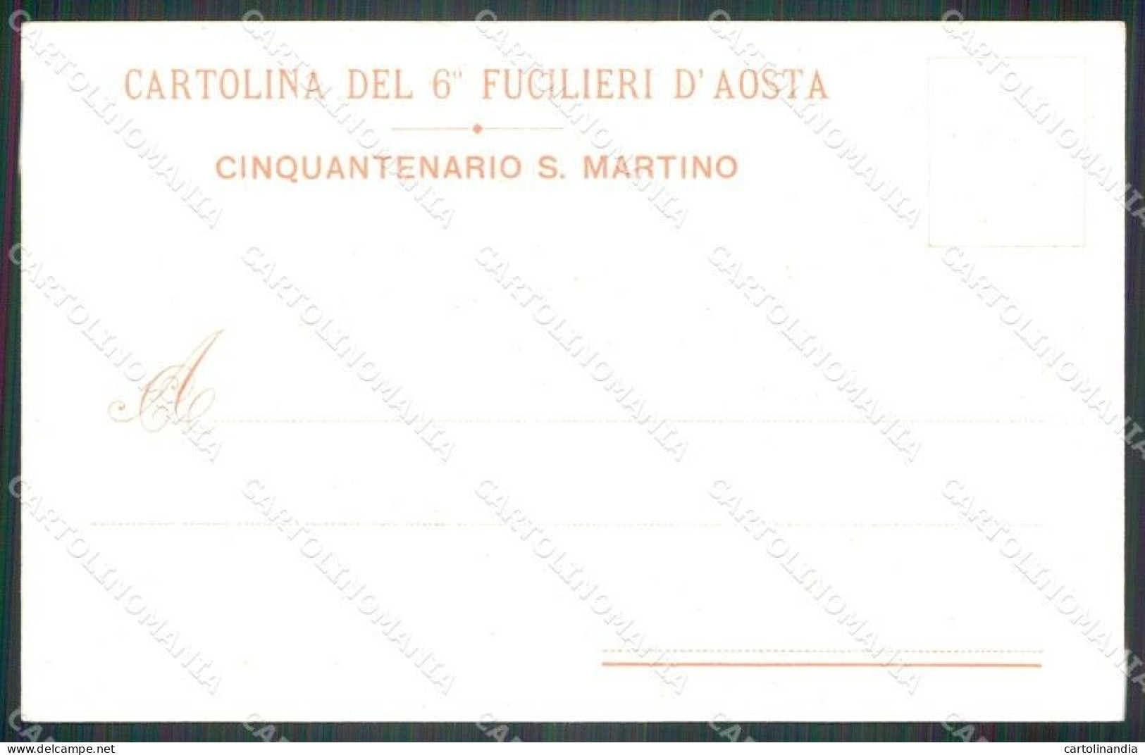 Militari VI° Reggimento Fanteria Chieti Fucilieri Aosta Cartolina XF4294 - Regimientos