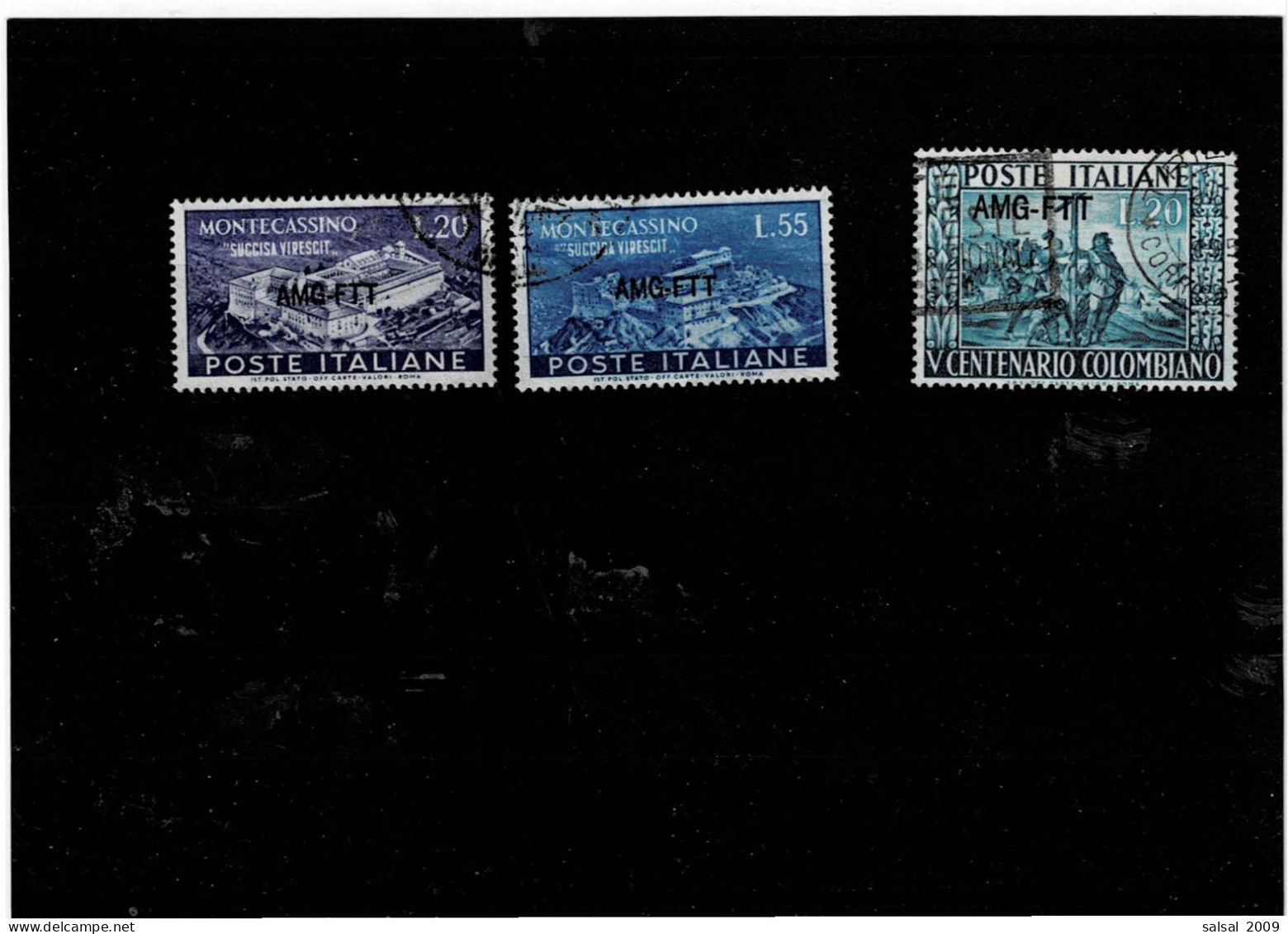 TRIESTE ,Zona A ,"Colombo+Montecassino" ,2 Serie Complete Usate ,qualita Ottima - Used