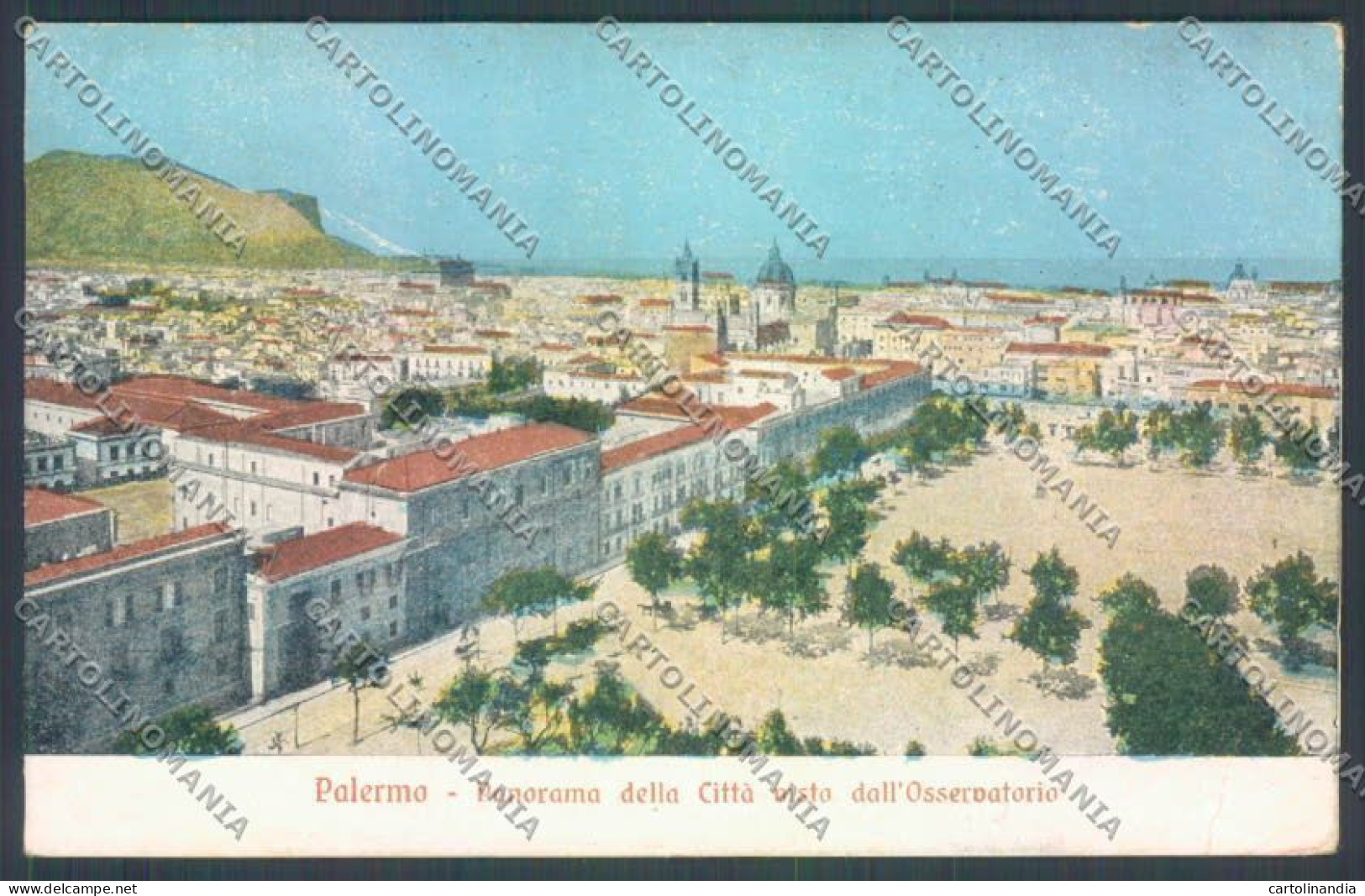 Palermo Città PIEGHINA Cartolina ZT7666 - Palermo