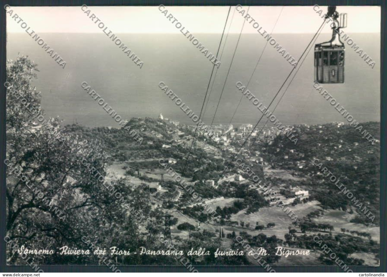 Imperia Sanremo Funivia Bignone Foto FG Cartolina ZF3447 - Imperia