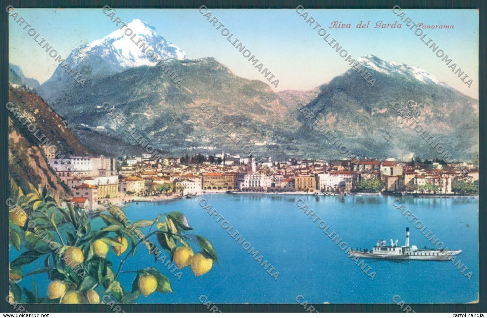 Trento Riva Lago Di Garda Battello Cartolina ZC5119 - Trento