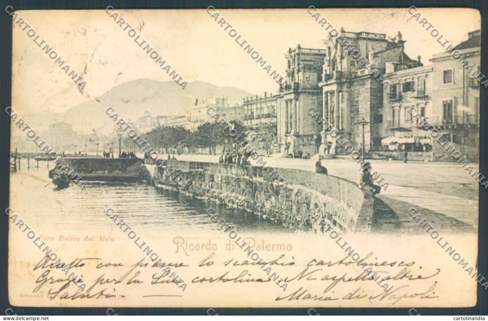 Palermo Città Porta Felice Cartolina ZT8120 - Palermo