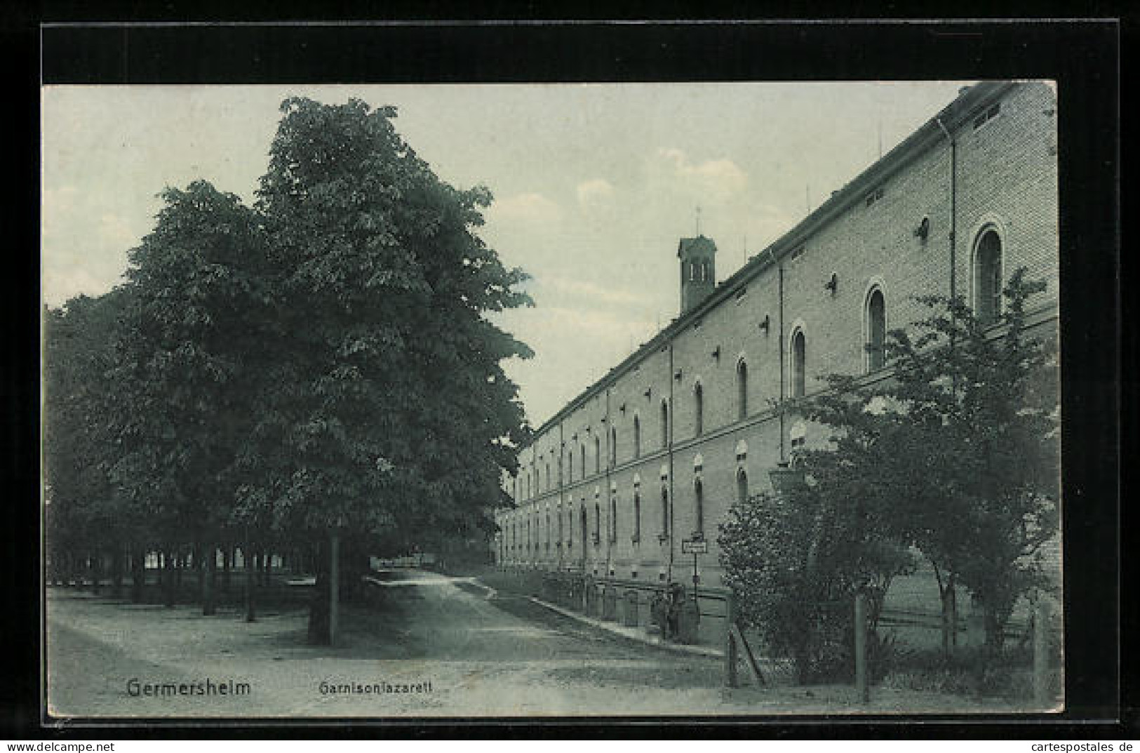 AK Germersheim, Blick Auf Garnisonlazarett  - Germersheim