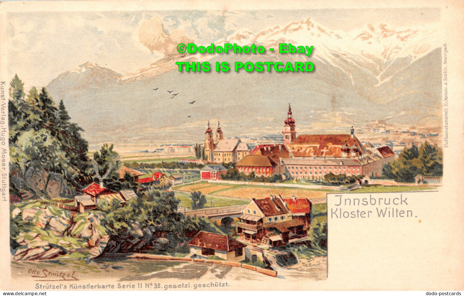 R410655 Innsbruck. Kloster Wilten. Strutzels Kunstlerkarte Serie II. No. 38. Hug - Monde