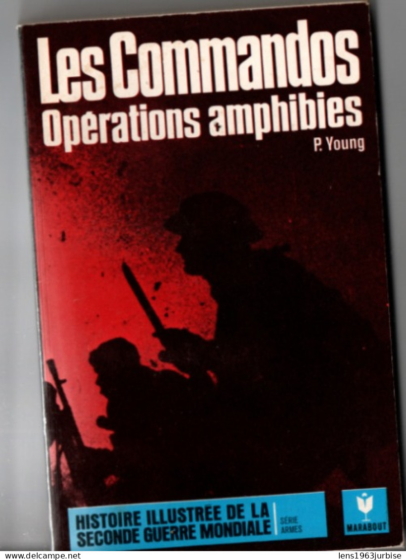 Les Commandos , P . Young ,( 1970 ) 181 Pages , Tâches De Rousseurs - Guerra 1939-45