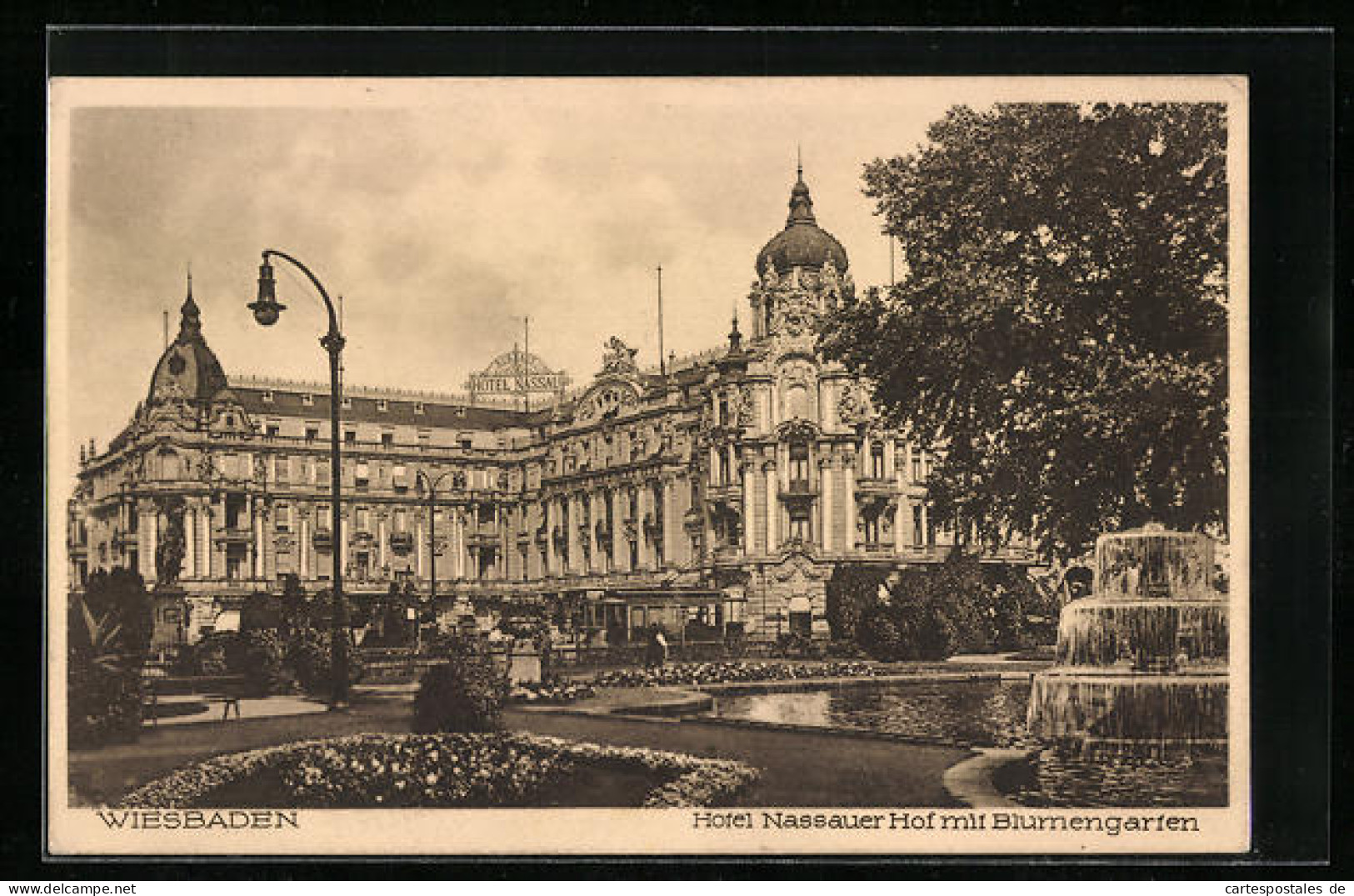 AK Wiesbaden, Hotel Nassauer Hof Mit Blumengarten  - Wiesbaden