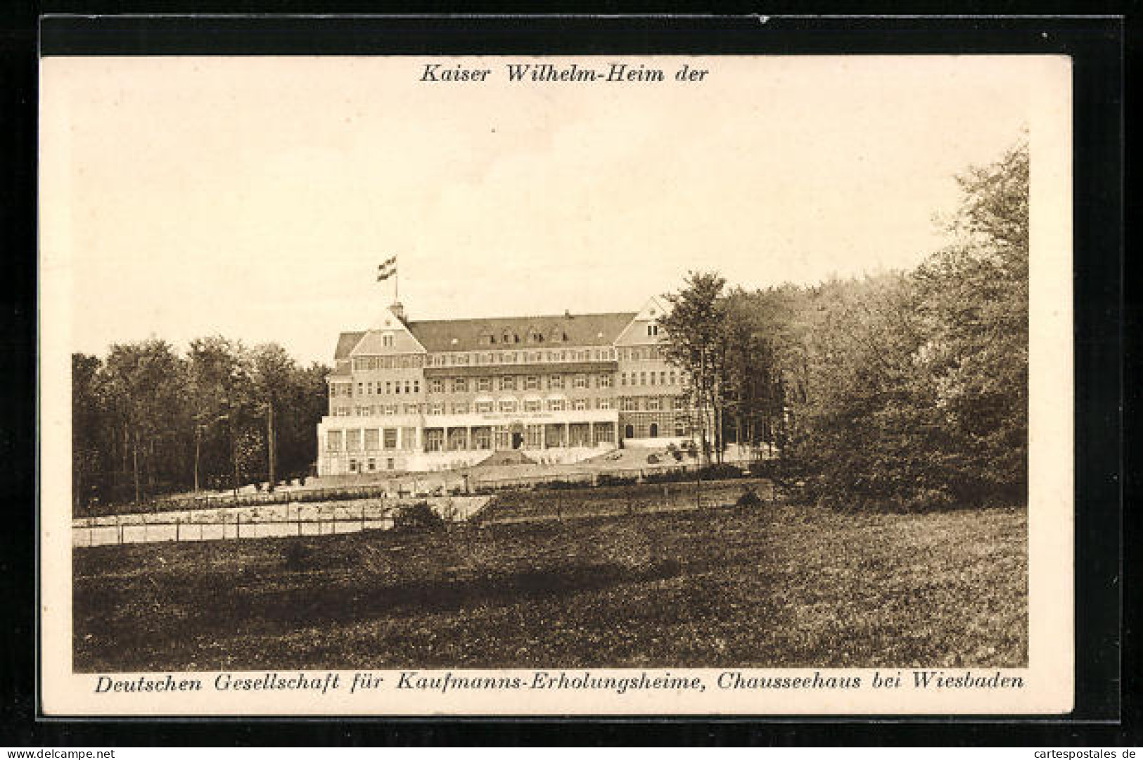 AK Wiesbaden, Kaufmanns-Erholungsheim Kaiser Wilhelm-Heim  - Wiesbaden