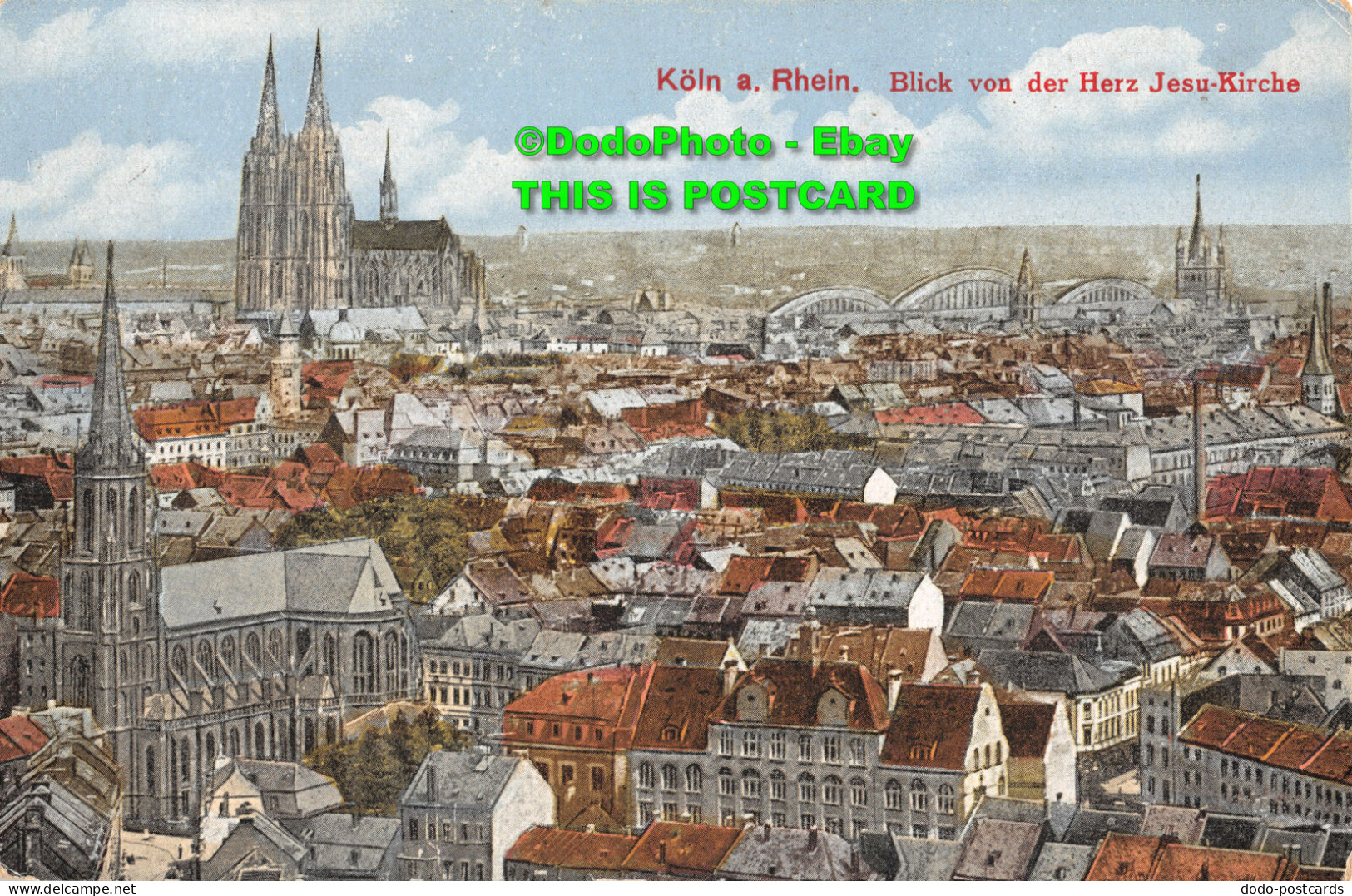 R411311 Koln A. Rhein. Blick Von Der Herz Jesu Kirche. No. 2732. E. H. K - Monde