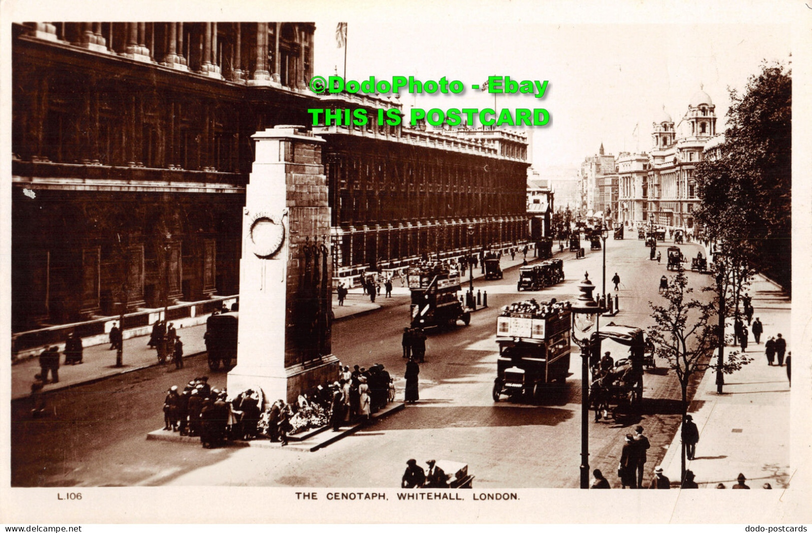 R411926 L. 106. The Cenotaph. Whitehall. London. Real Bromide Photograph - Autres & Non Classés