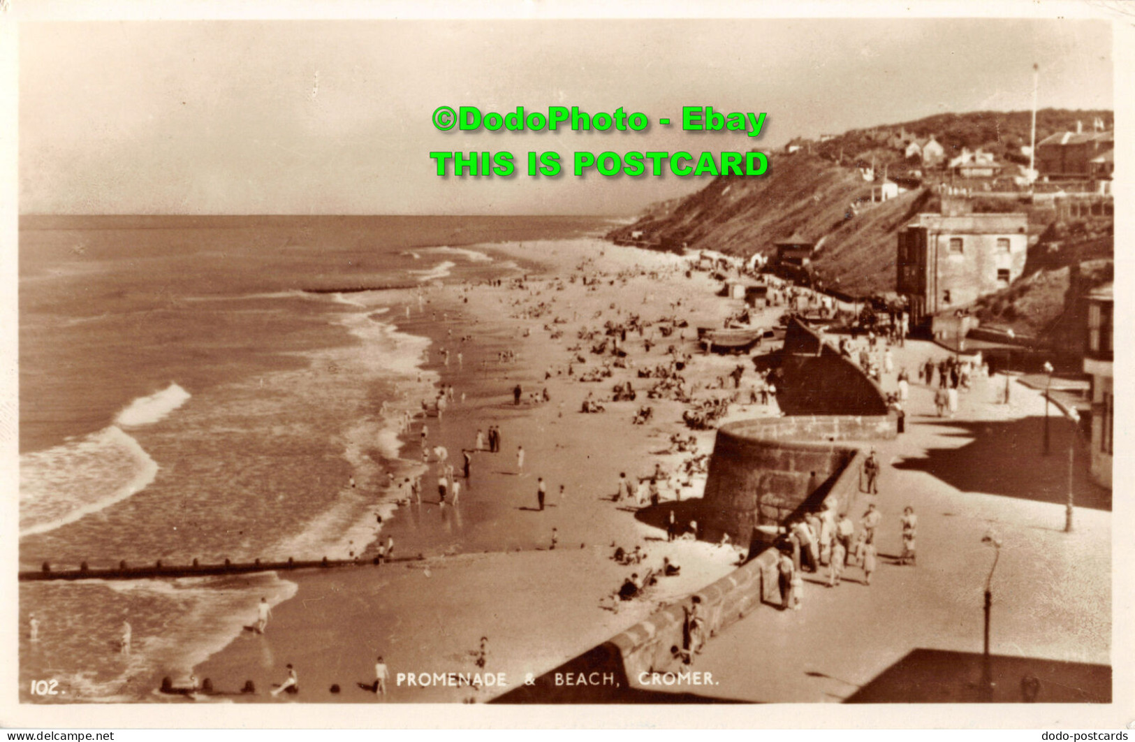 R410787 102. Promenade And Beach. Cromer. M. And L. National Series. 1953 - Monde