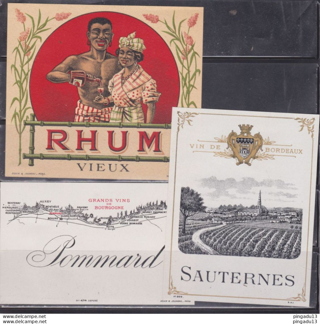 Prix Courant Année 1923 Douin Jouneau étiquette Vin Alcool Rhum ... Pour Mourre Berlioux Distillateur Marseille - Agricultura
