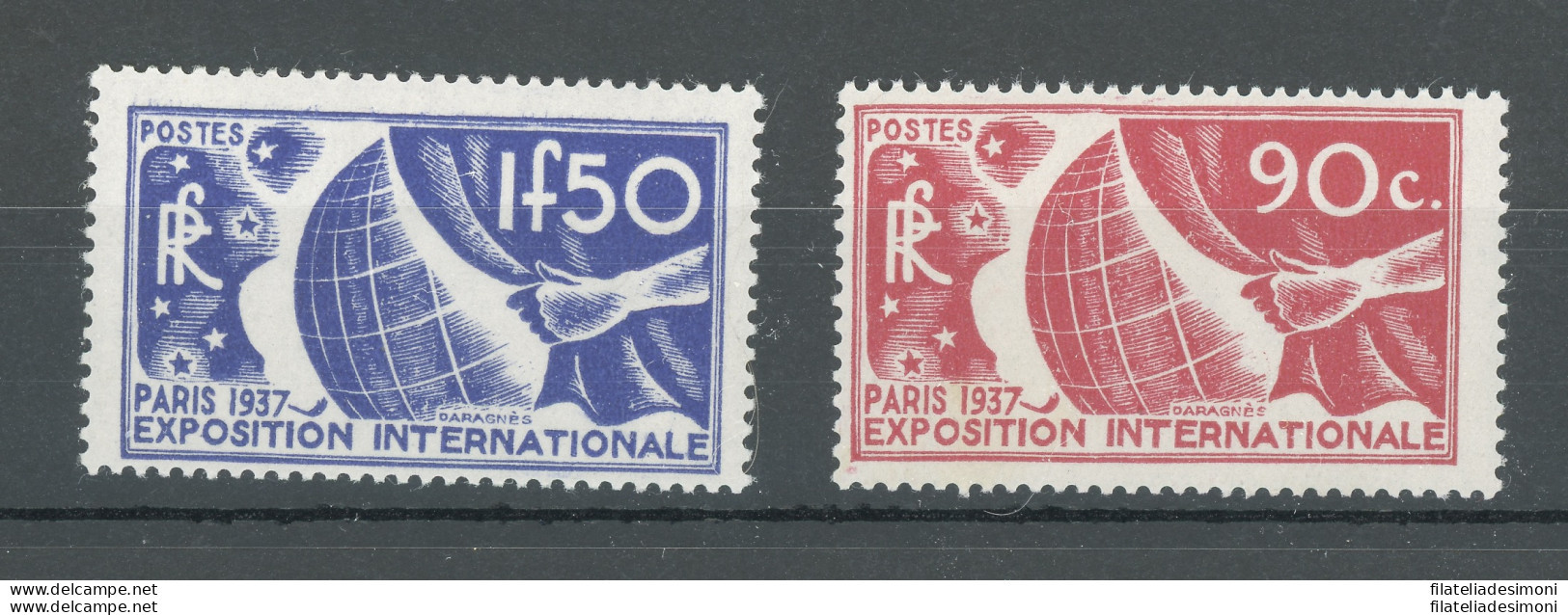 1936 FRANCIA   - N. 326-327 - Esposizione Di Parigi  - 2 Alti Valori - MNH** - Altri & Non Classificati