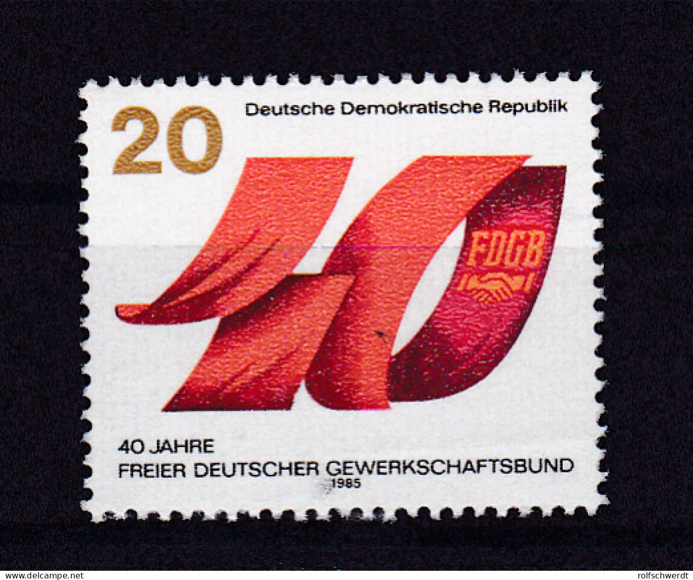 40 Jahre Freier Deutscher Gewerkschaftsbund, ** - Andere & Zonder Classificatie