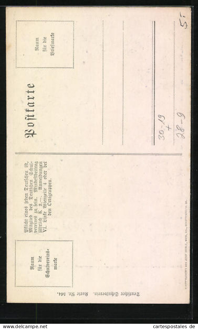 Künstler-AK Deutscher Schulverein Nr. 564: Aschenbrödel, Der Prinz Mit Dem Schuh  - Guerra 1914-18