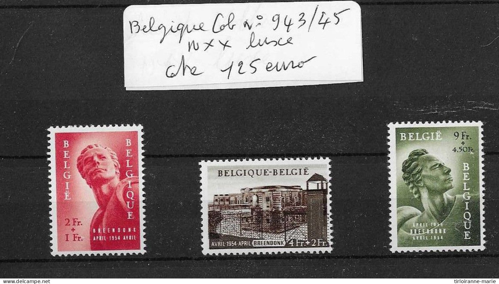 Belgique Cob N°943/45 Neufs** - Unused Stamps