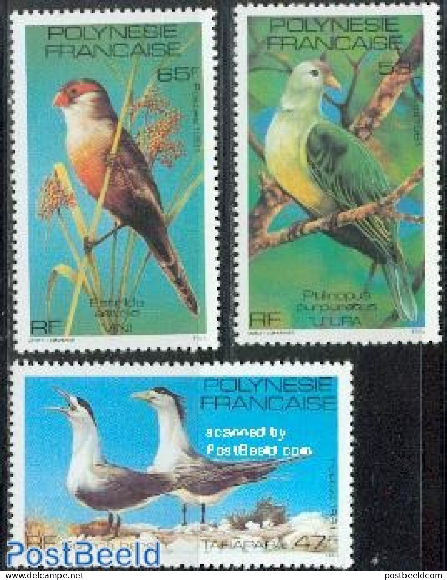 French Polynesia 1981 Birds 3v, Mint NH, Nature - Birds - Unused Stamps