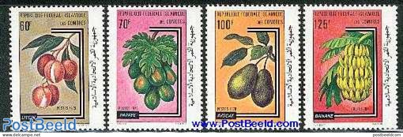 Comoros 1979 Fruits 4v, Mint NH, Nature - Fruit - Fruits