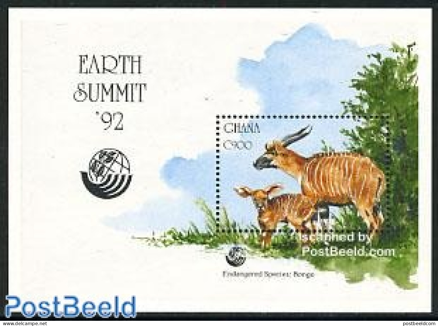 Ghana 1993 UNCED S/s, Mint NH, Nature - Animals (others & Mixed) - Environment - Protección Del Medio Ambiente Y Del Clima