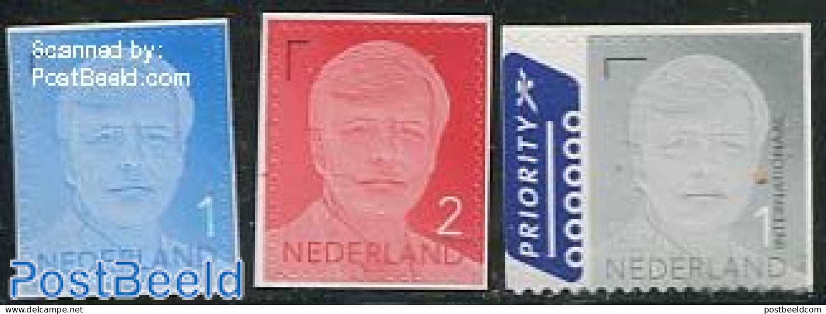 Netherlands 2013 Definitives, King Willem-Alexander 3v S-a (with Year 2013), Mint NH, History - Kings & Queens (Royalty) - Nuevos