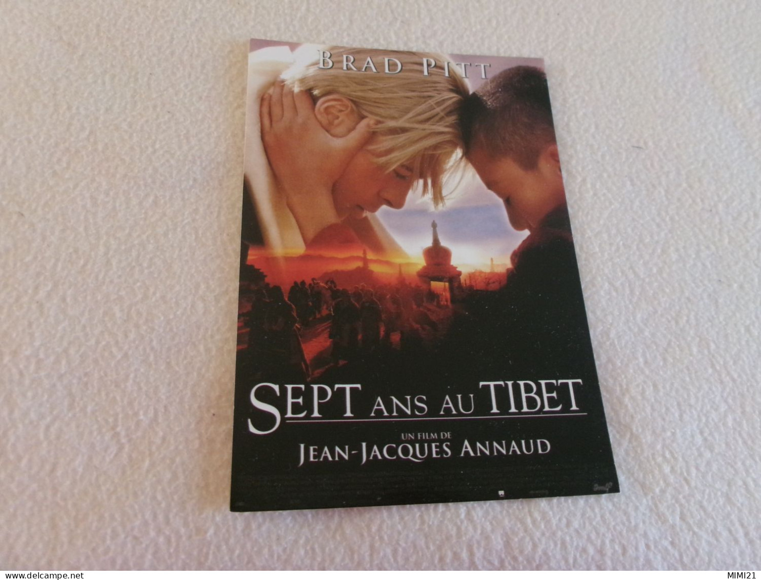 BELLE CARTE AFFICHE DE FILM "SEPT ANS AU TIBET" AVEC BRAD PITT (vente 1.60) - Affiches Sur Carte