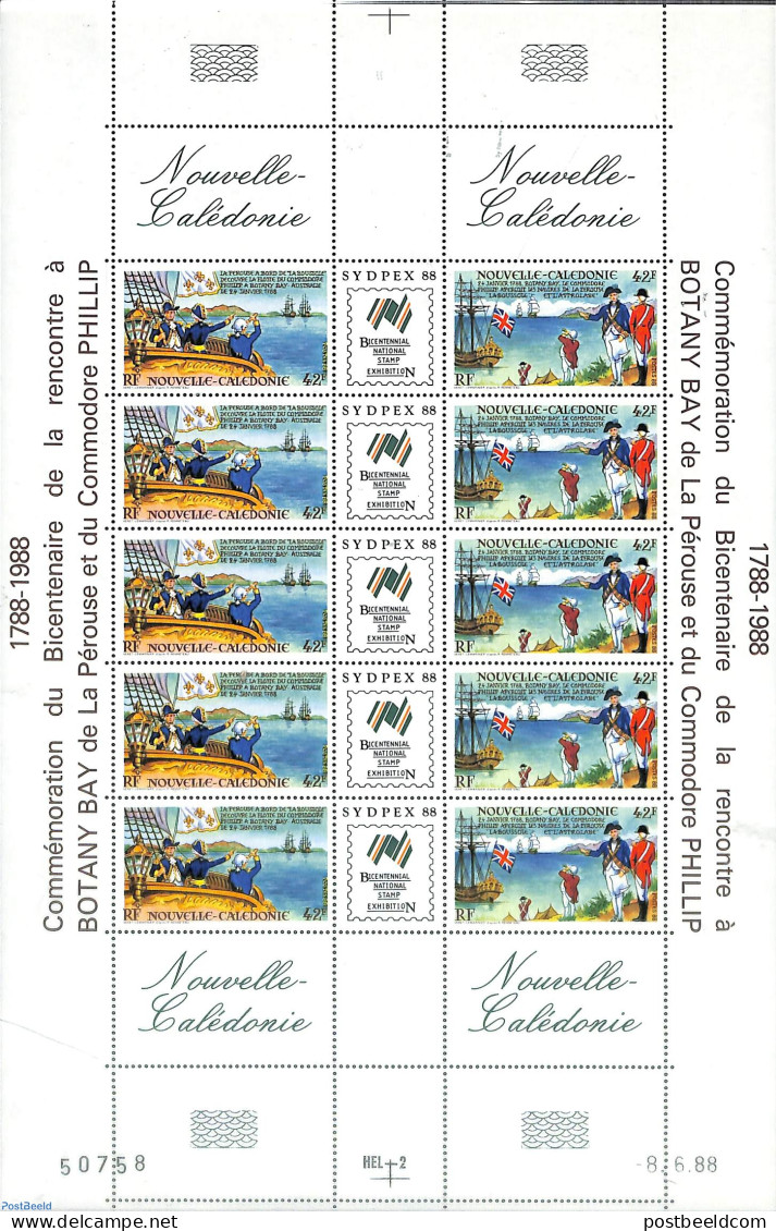 New Caledonia 1988 Sydpex M/s, Mint NH, Transport - Ships And Boats - Nuovi