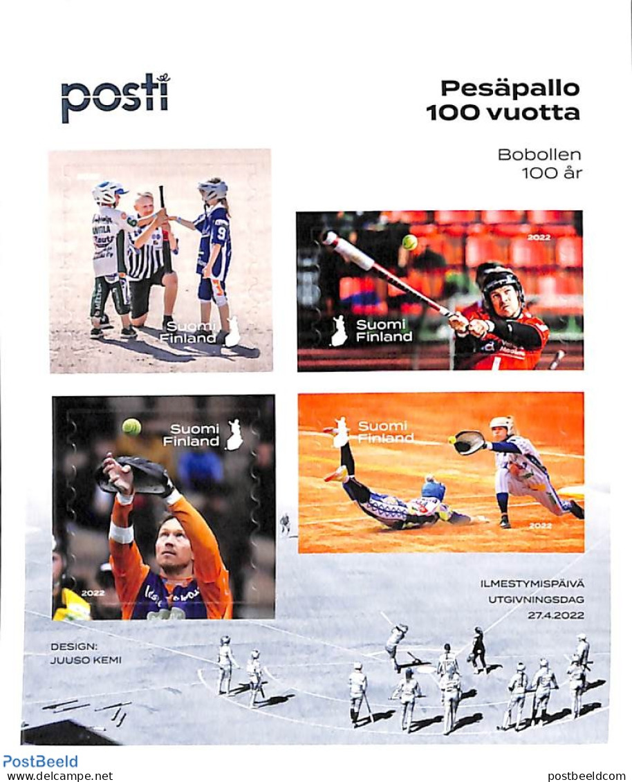 Finland 2022 Baseball S/s, S-a, Mint NH, Sport - Baseball - Nuevos