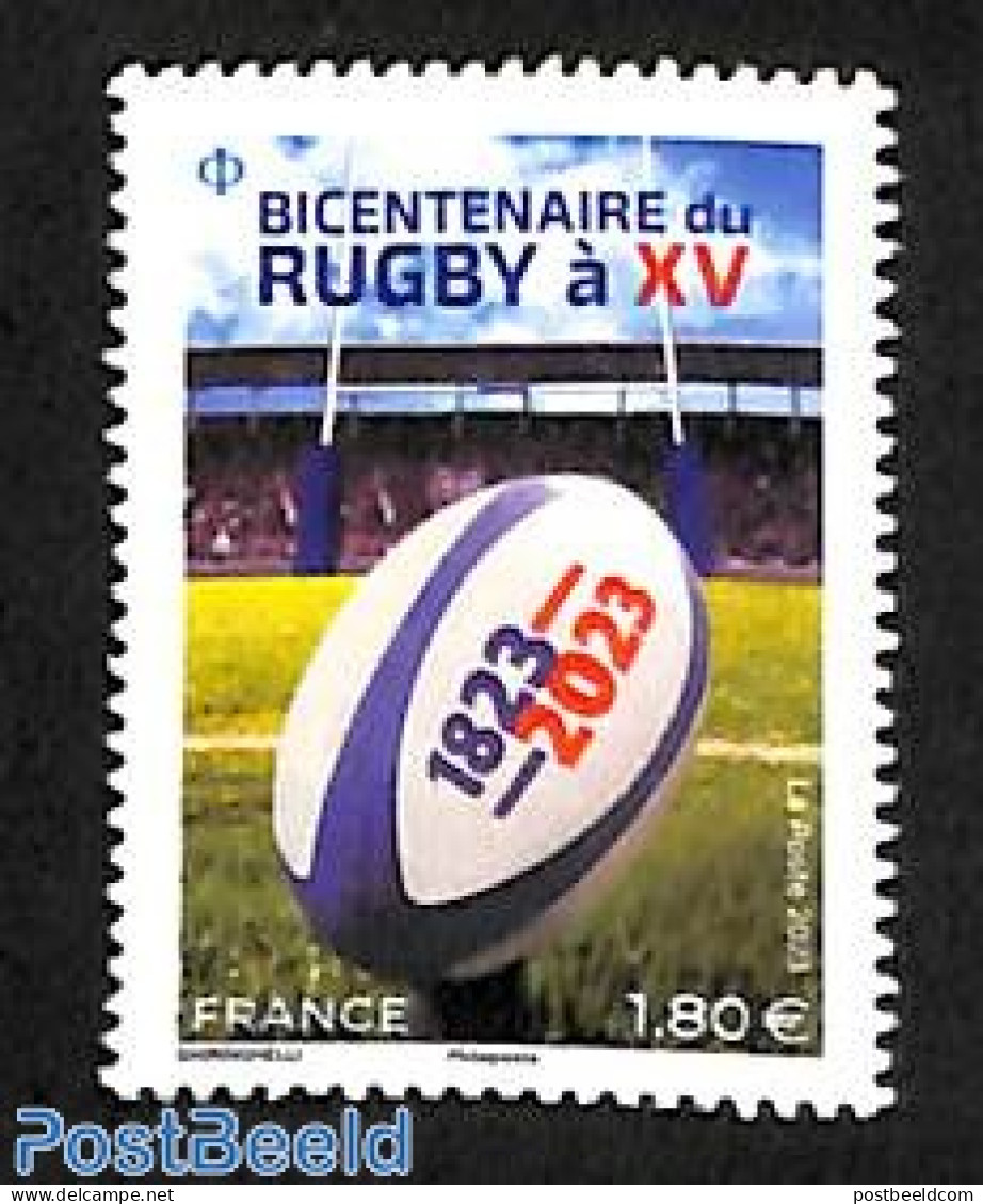 France 2023 200 Years Rugby 1v, Mint NH, Sport - Rugby - Neufs