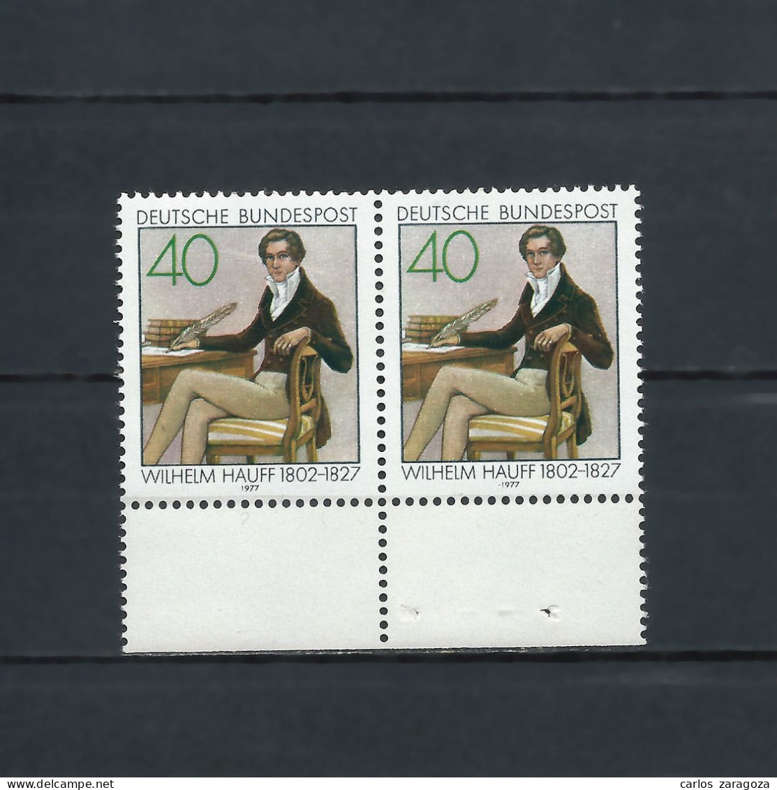 ALEMANIA 1977. Wilhelm Hauff Mi 954,YT 801,SG #1844,Sc #1263. GERMANY X2 MNH Stamps - Ungebraucht