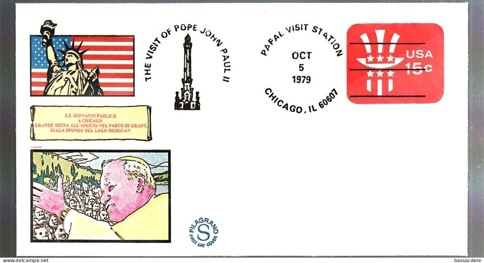 79636 -   8  Enveloppes Voyage Du Pape JEAN PAUL II - Storia Postale