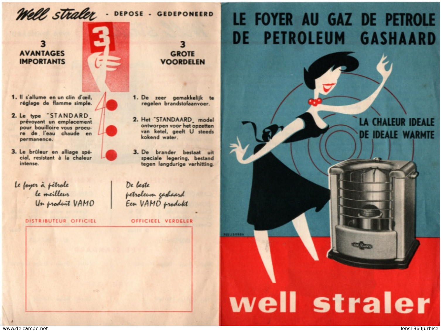 Well , Le Foyer Au Gaz De Pétrole , Well Straler - Publicités