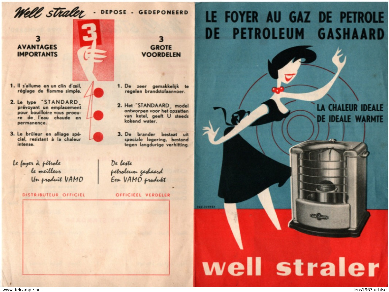 Well , Le Foyer Au Gaz De Pétrole , Well Straler - Werbung