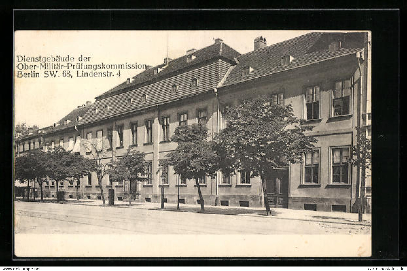 AK Berlin, Dienstgebäude Der Ober-Militär-Prüfungskommision, Lindenstrasse 4  - Kreuzberg