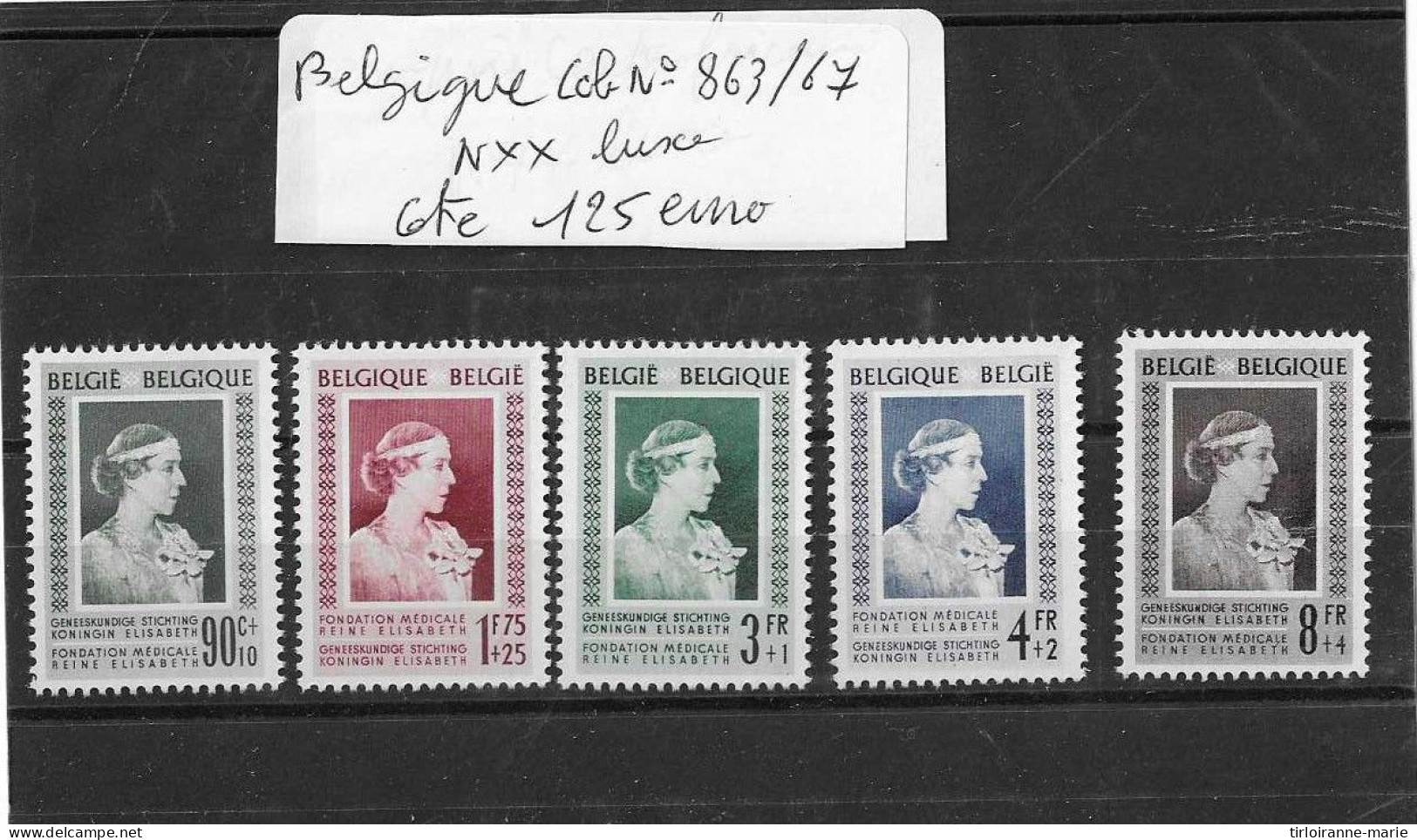 Belgique Cob N°863/67  Neufs** - Unused Stamps