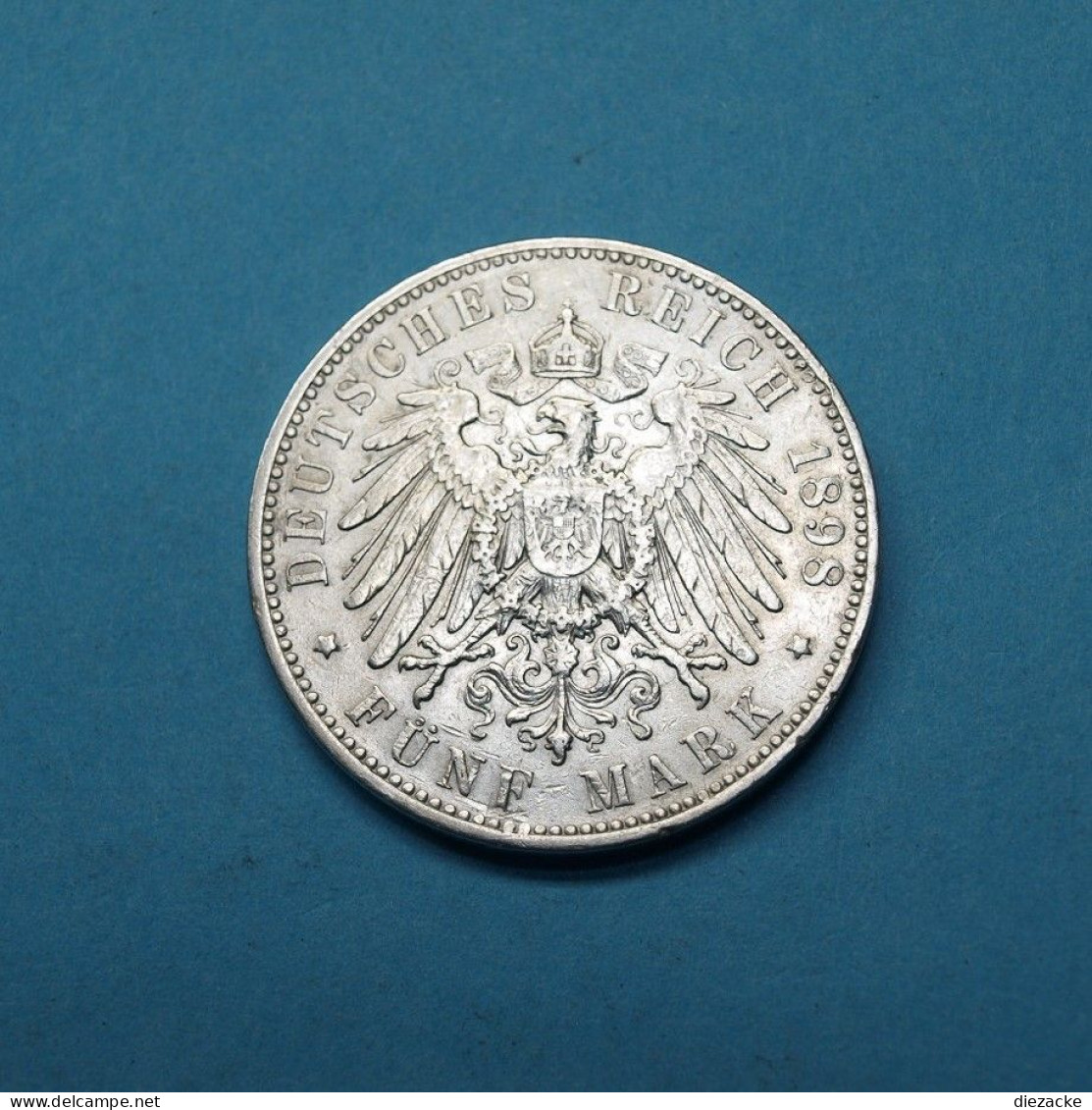 Sachsen 1898 5 Mark Albert (Kof10/5 - 2, 3 & 5 Mark Silver