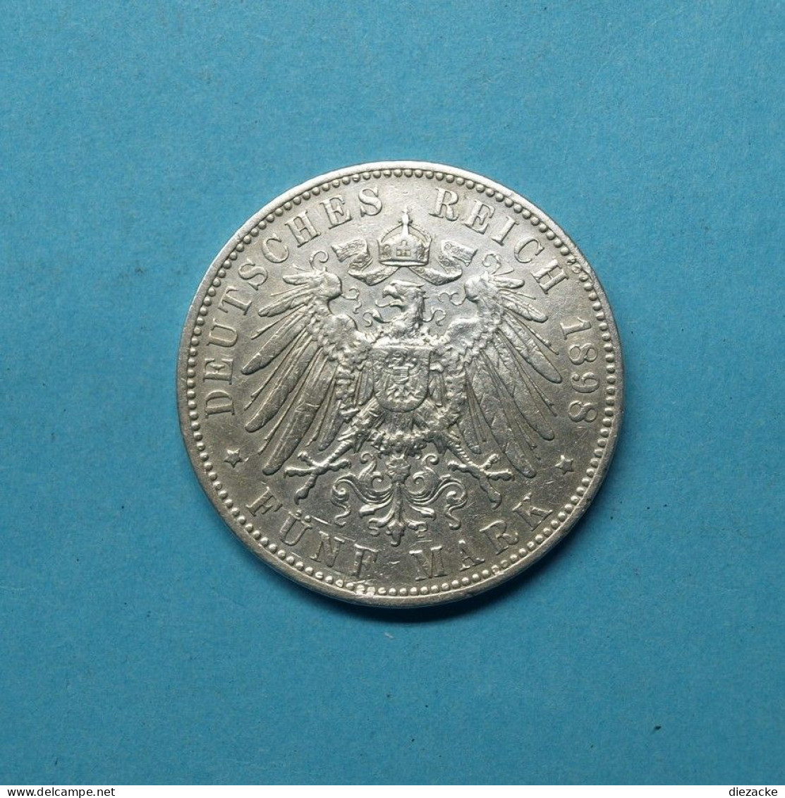 Sachsen 1898 5 Mark Albert (Kof10/5 - 2, 3 & 5 Mark Silver