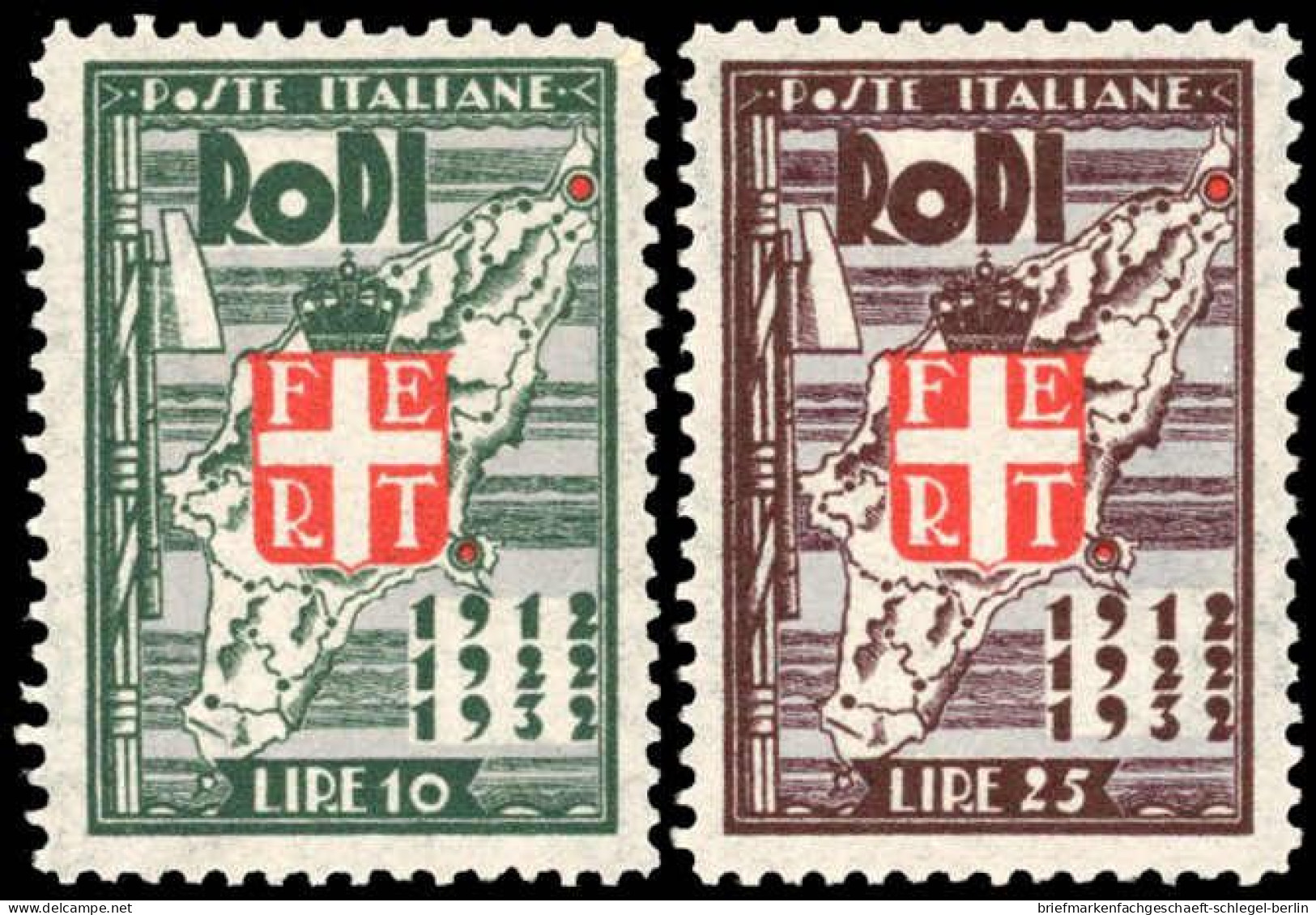 Ägäische Inseln, 1932, 123-132, Postfrisch - Sonstige - Europa