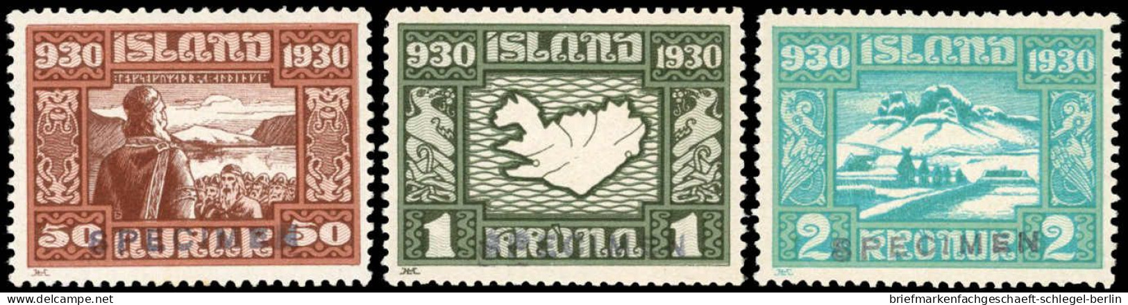 Island, 1930, 125-40 SPEC., Ungebraucht - Sonstige & Ohne Zuordnung