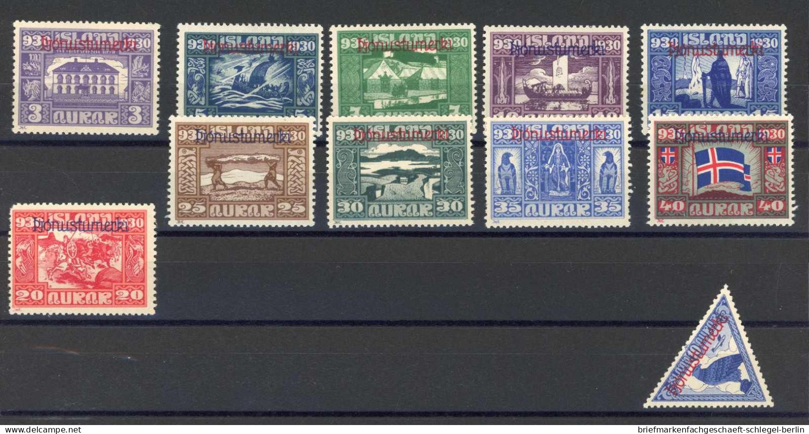 Island, 1930, D 44-59, Ungebraucht - Autres & Non Classés