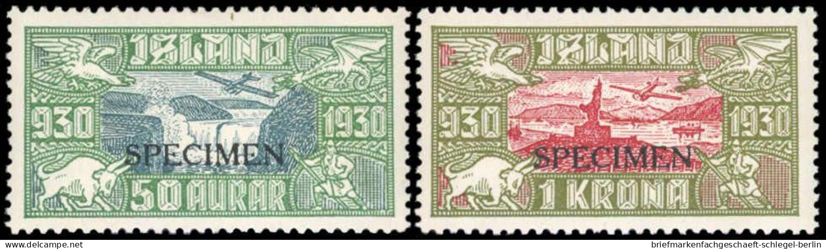 Island, 1930, 142-46 SPEC., Ungebraucht - Altri & Non Classificati